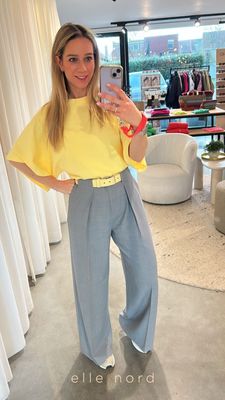 Adl lederen riem geel