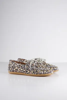 DWRS moccassin latty leopard big studs