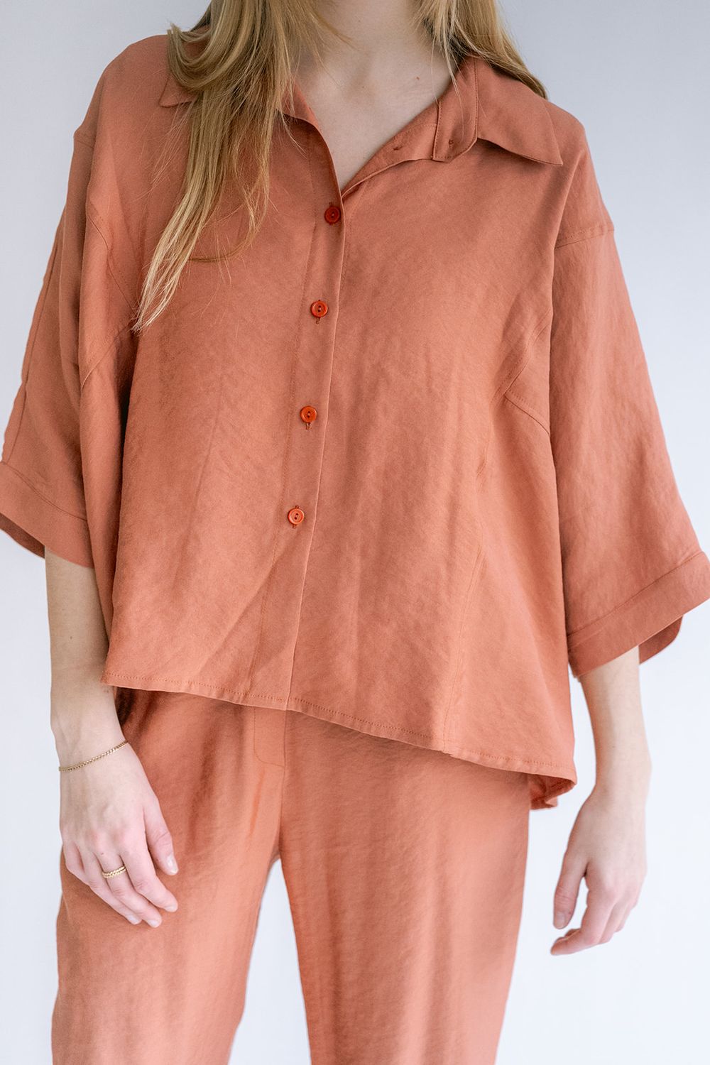 Held Mette blouse brilliant rust