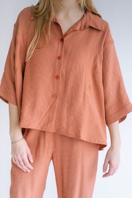 Held Mette blouse brilliant rust