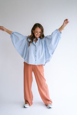 Held Magdalena blouse blauwe vichy