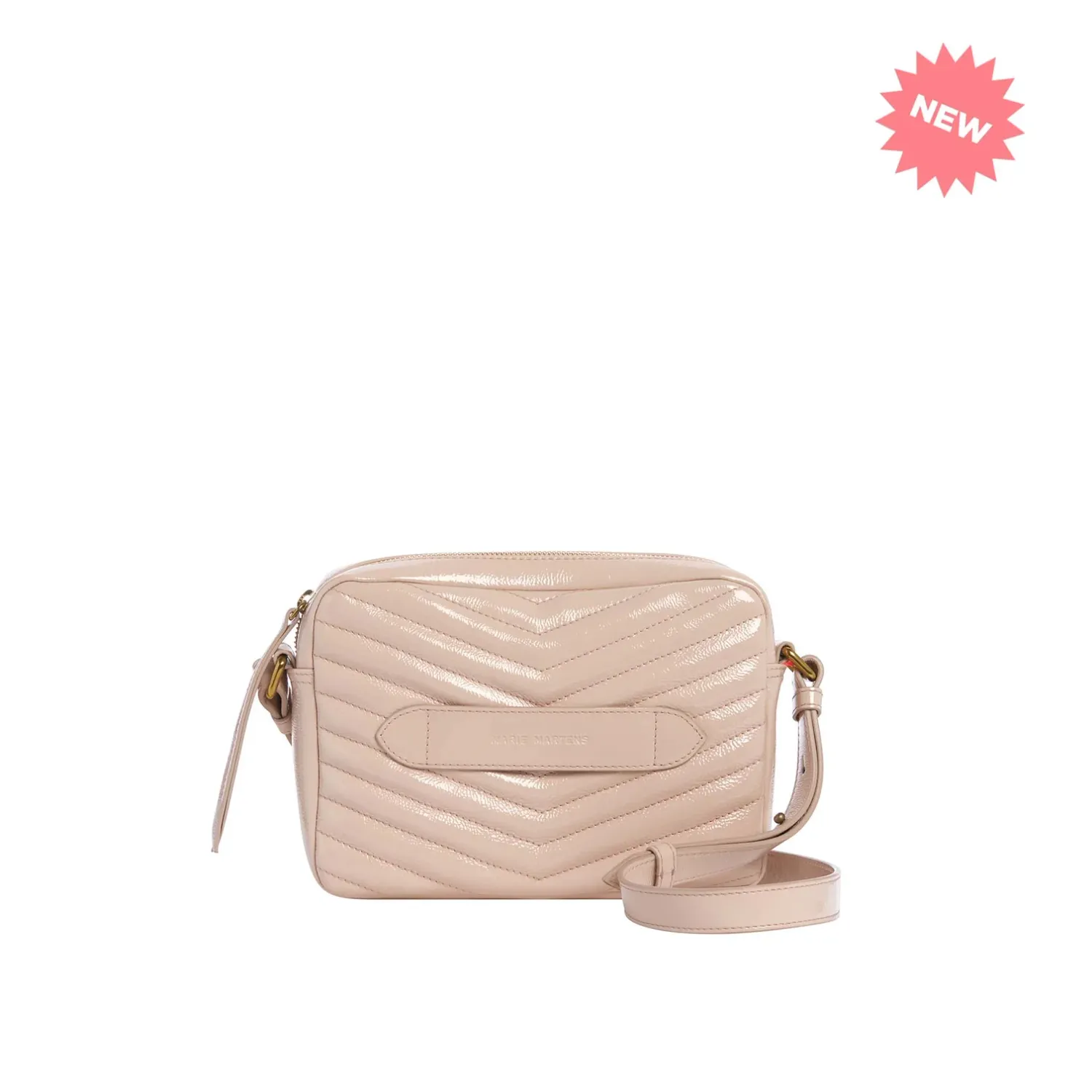 Marie Martens handtas Bento nude lakleder