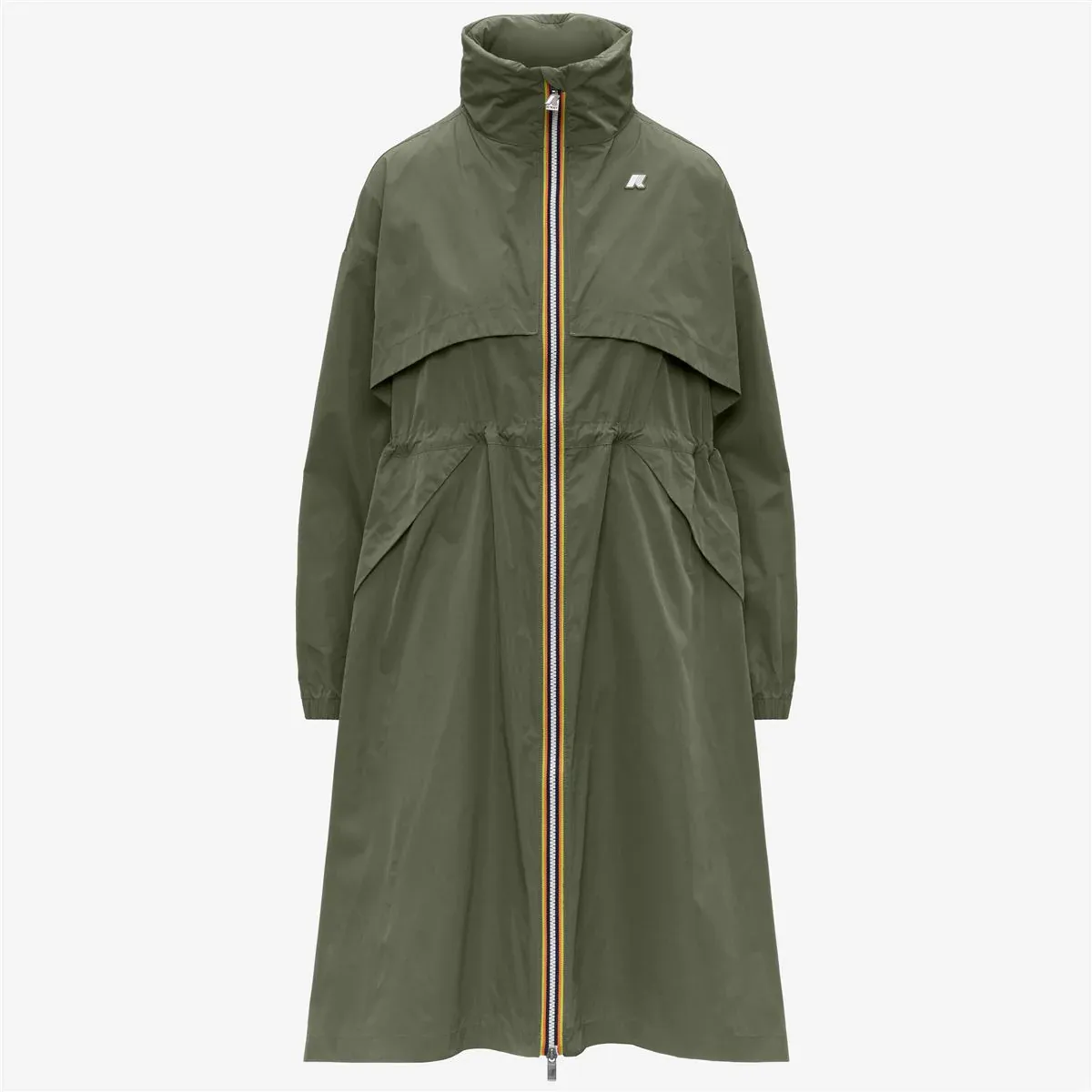 K-way jas Aube memory touch green lichen