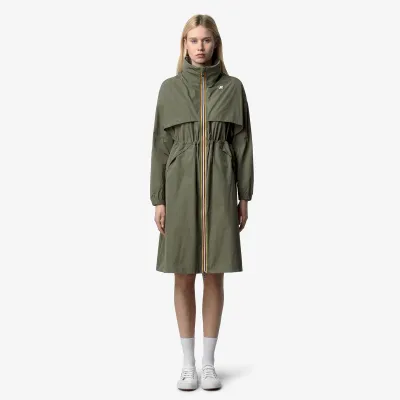 K-way jas Aube memory touch green lichen