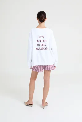 Liv The Label sweater Cooper 'It's better in the Bahamas.'