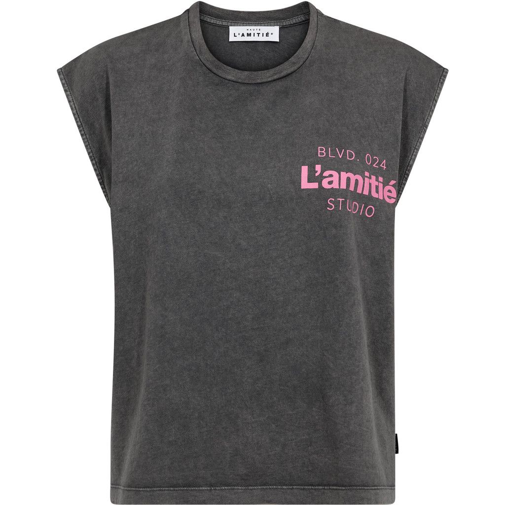 Haute L'amitié zwarte top
