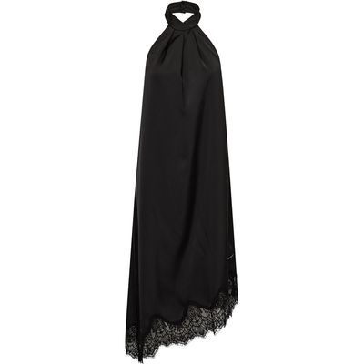 Haute L'amitié zwarte halter jurk