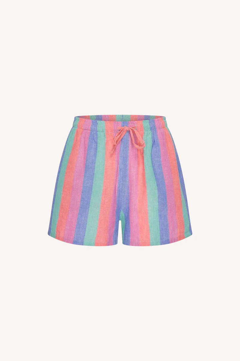 By Bar short rainbow stripe