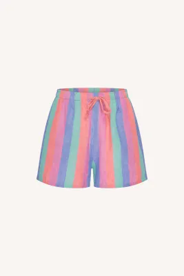 By Bar short rainbow stripe