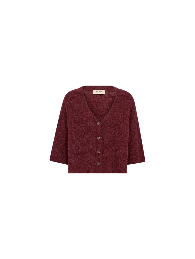 Mos Mosh Thora Lizet cardigan cabernet
