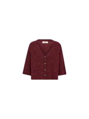 Mos Mosh Thora Lizet cardigan cabernet