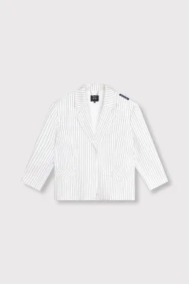 Alix the label striped blazer