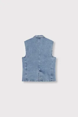 Alix the label jeansjas zonder mouwen
