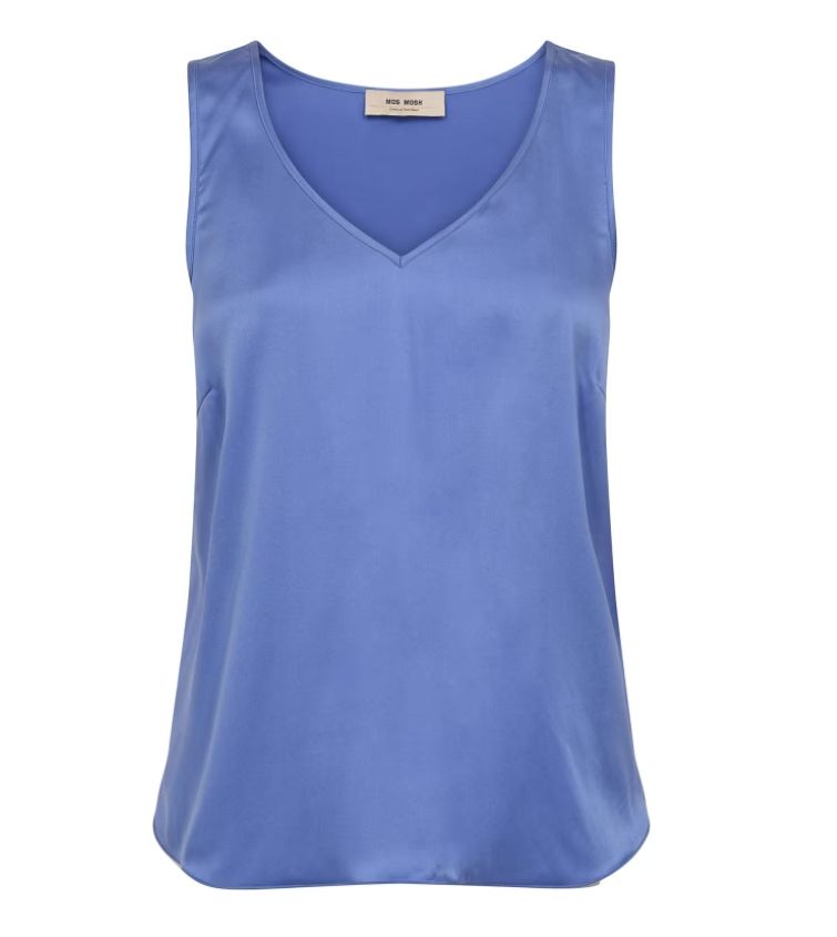 Mos Mosh zijden top ultramarine