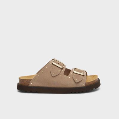 Scholl Beatriz dark beige / gold