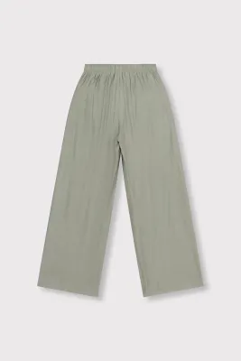 Alix the Label wide leg pants light army