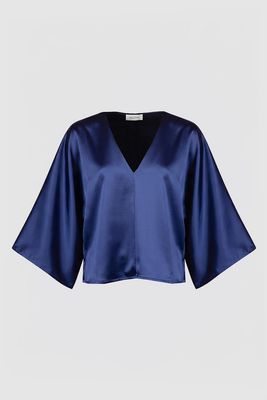 Bo Dôme blouse Ilga ink blue