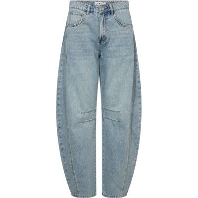 Haute L'amitié Drew Barrel Panel Jeans Bleached Denim