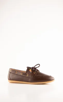 Dwrs Latty leer dark brown