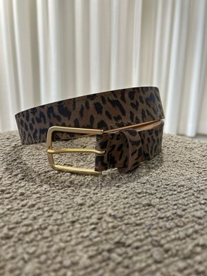 ADL lederen riem dark leopard