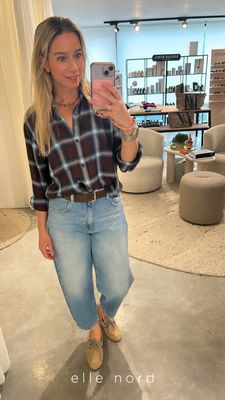 ADL lederen riem dark brown suède