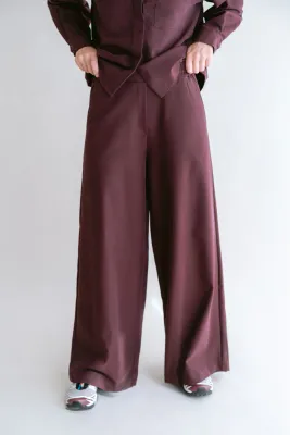 Held wijde broek Sam bordeaux