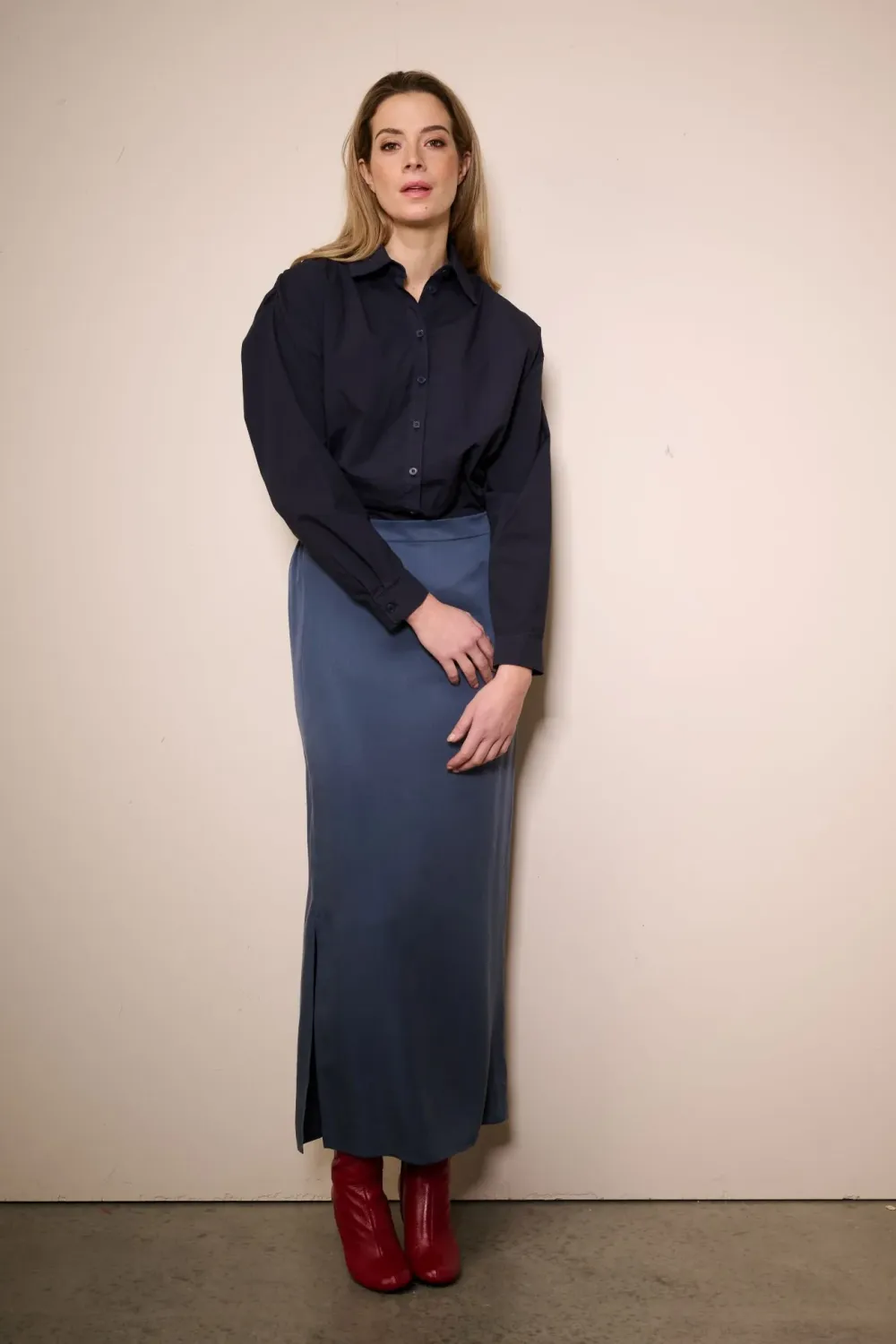 Maison Reynders rok Llenya daytime blue