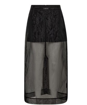 Haute l'amitié transparante zwarte rok