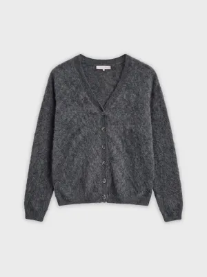 Absolut Cashmere omkeerbare cardigan Dobare heather grey