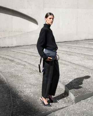 March 23 lederen broek Brussels black