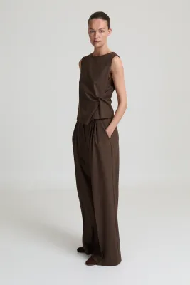 Liv the Label broek Camille brown melange