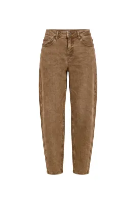 March 23 jeansbroek Lima barrel olive