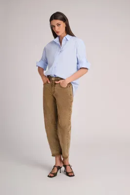 March 23 jeansbroek Lima barrel olive
