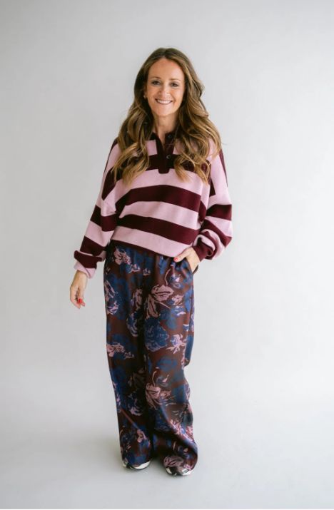 Held Sam pants bordeaux flower