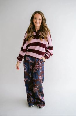 Held Sam pants bordeaux flower