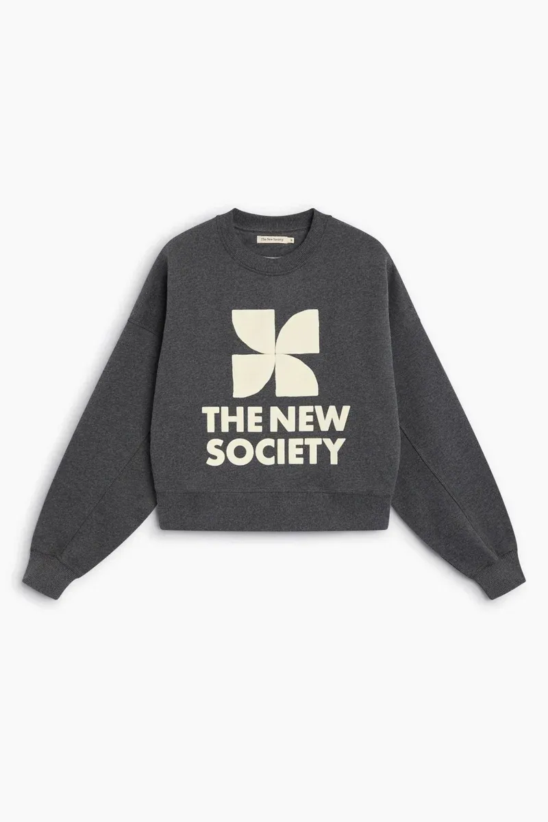 The New Society sweater dark grey