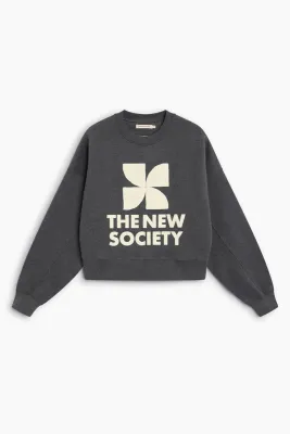The New Society sweater dark grey