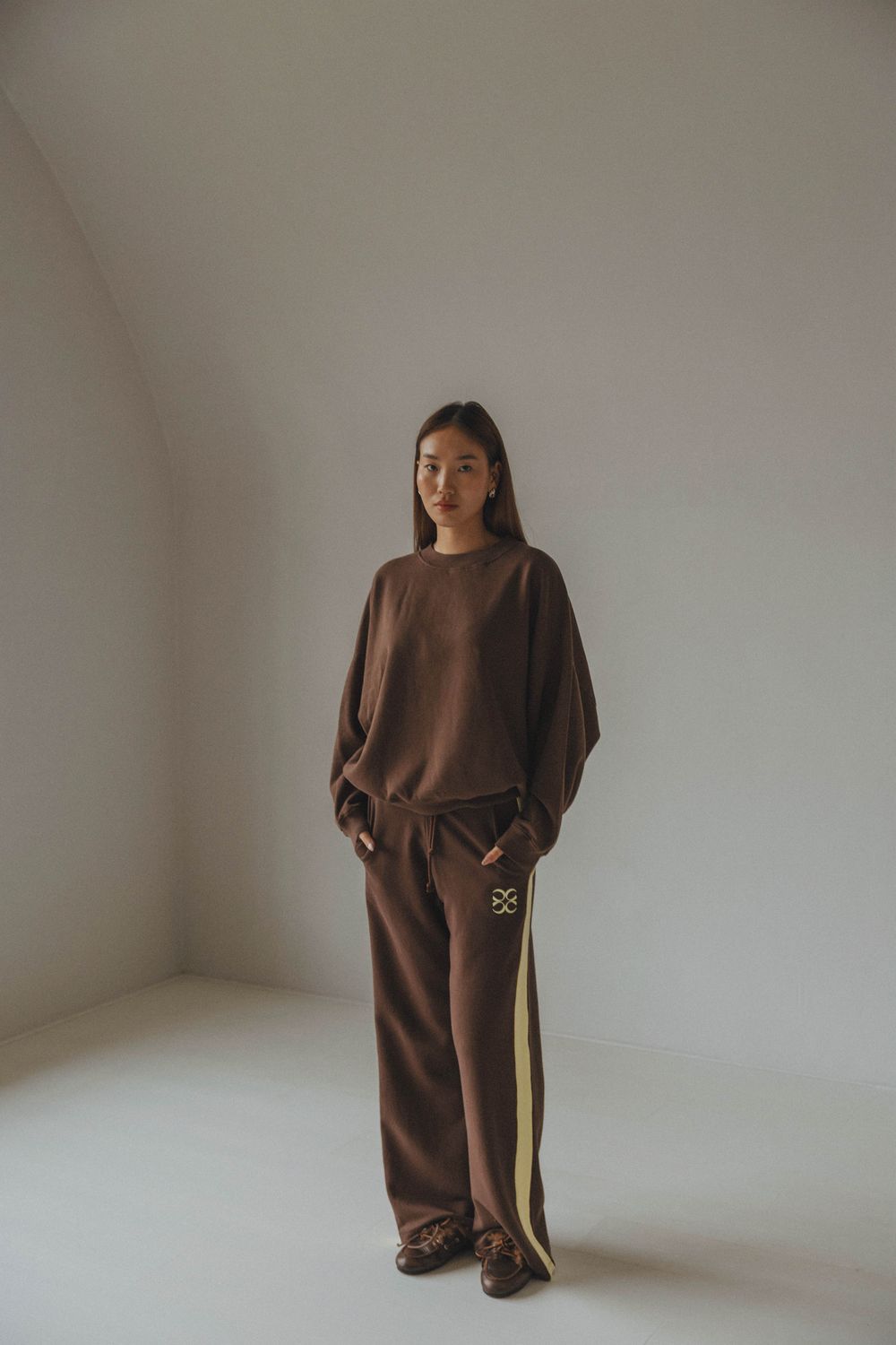 Coucou negroni pants brow/yellow