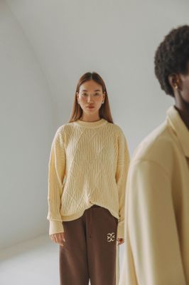 Coucou negroni pants brow/yellow