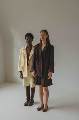 Coucou blazer Raffa dark brown