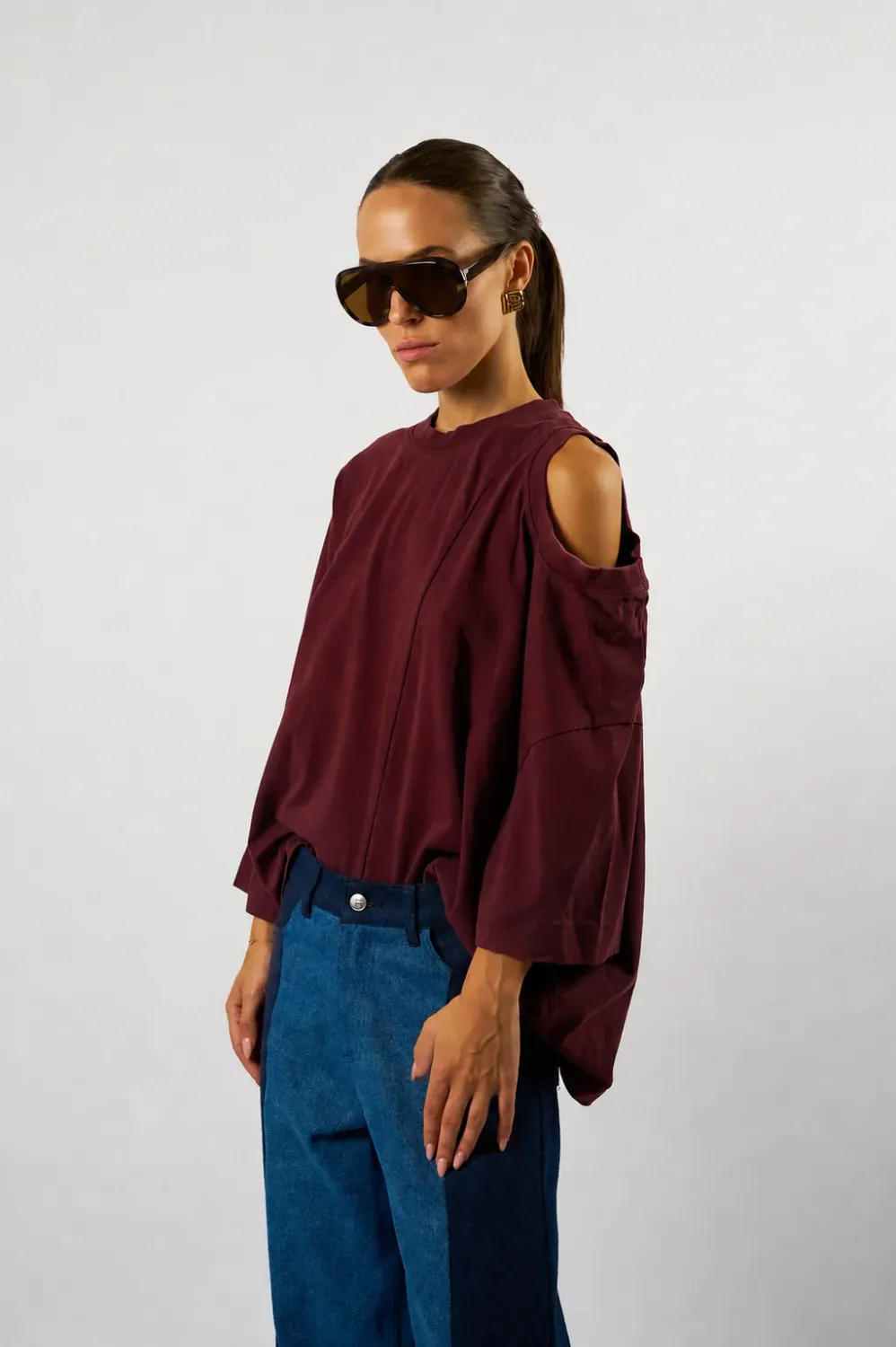Amandine t-shirt bordeaux