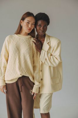 Coucou oversized knit butter yellow