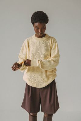 Coucou oversized knit butter yellow