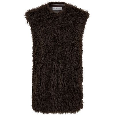 Haute l'amitié mouwloze fluffy jas