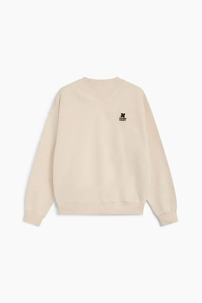 The new society logo rib sweatshirt