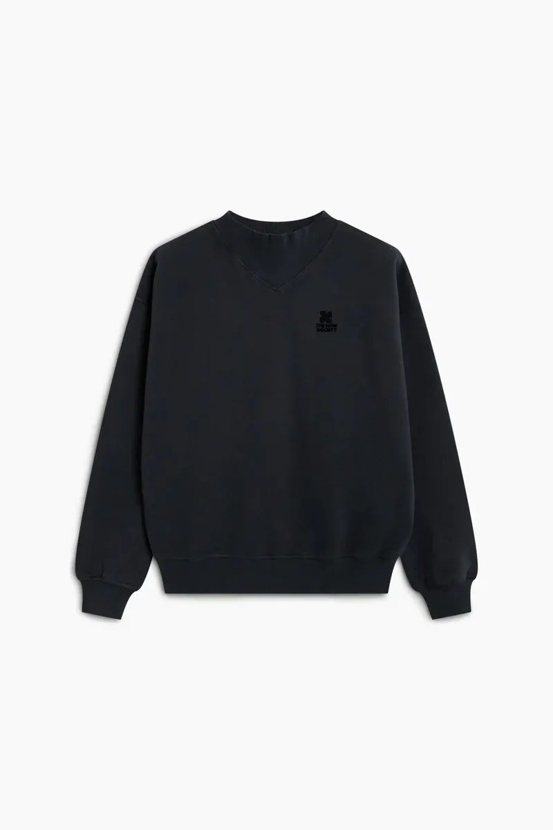 The new society logo rib sweatshirt