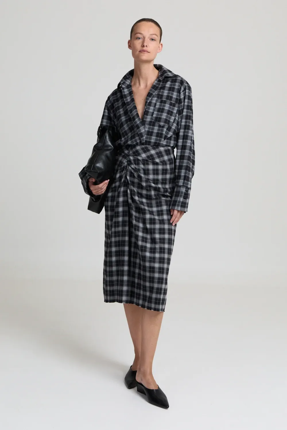 Liv the label skirt checked grey