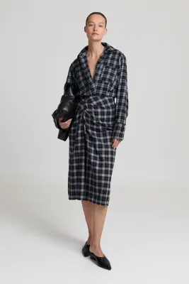 Liv the label skirt checked grey