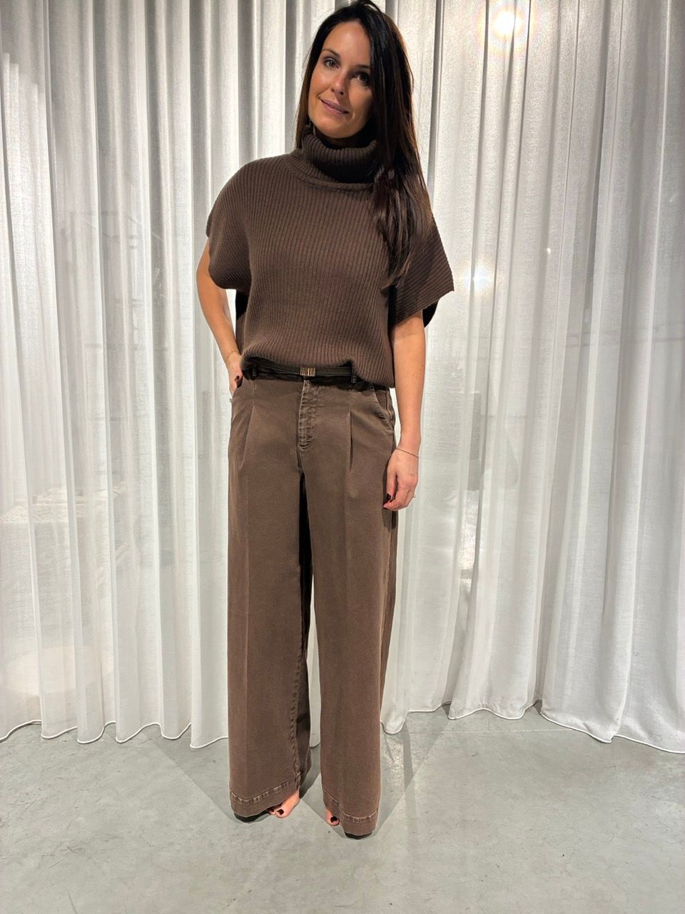 March 23 trousers Cancun vison washed