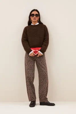 By-Bar lew cheetah chocolate pants